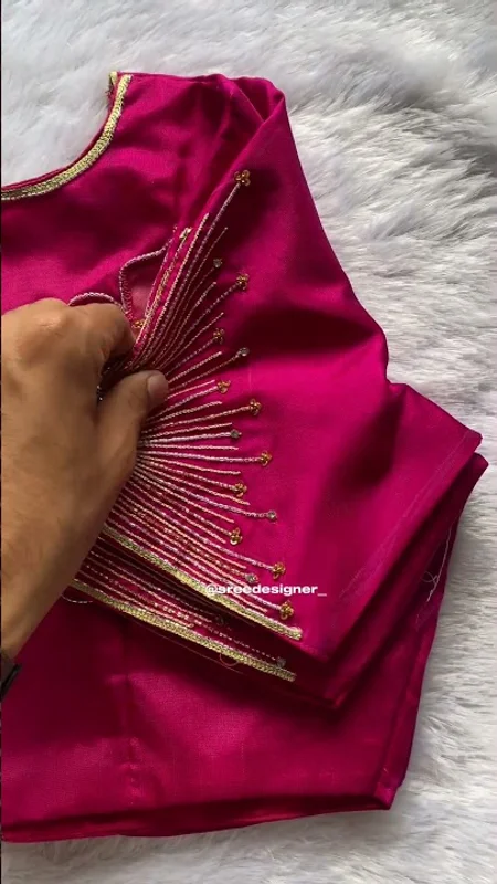 Pink Custom Embroidery Blouse Reel